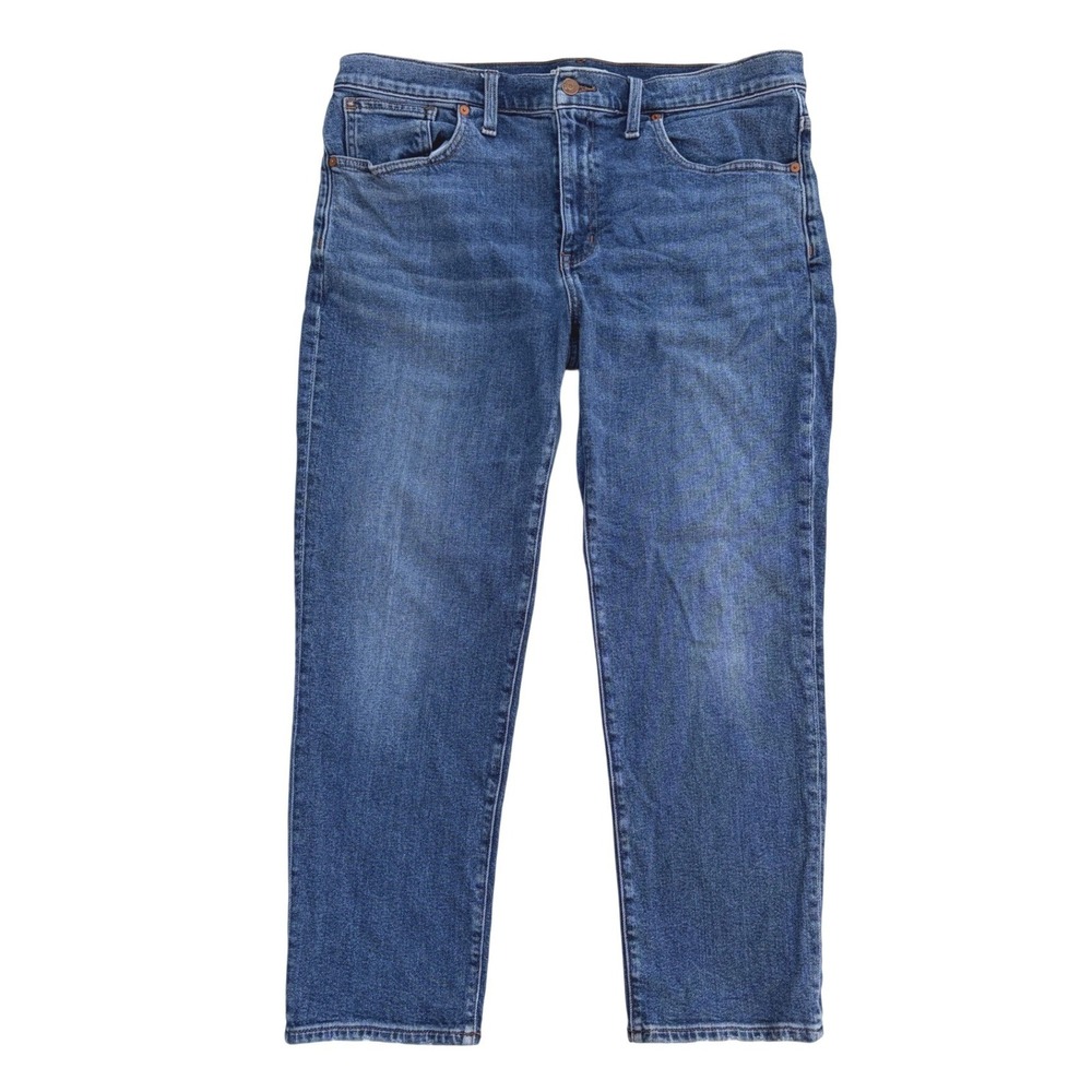Madewell Roadtripper Slim Boy Jeans Medium Wash Petite Size 31P Blue Denim 36x27
